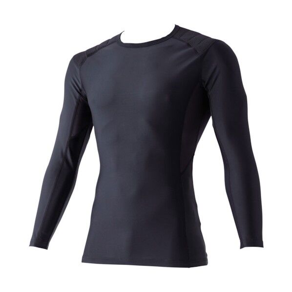 長袖コンプレッション(パッド付き) N・ブラック 3L 8690-814-3L 1点