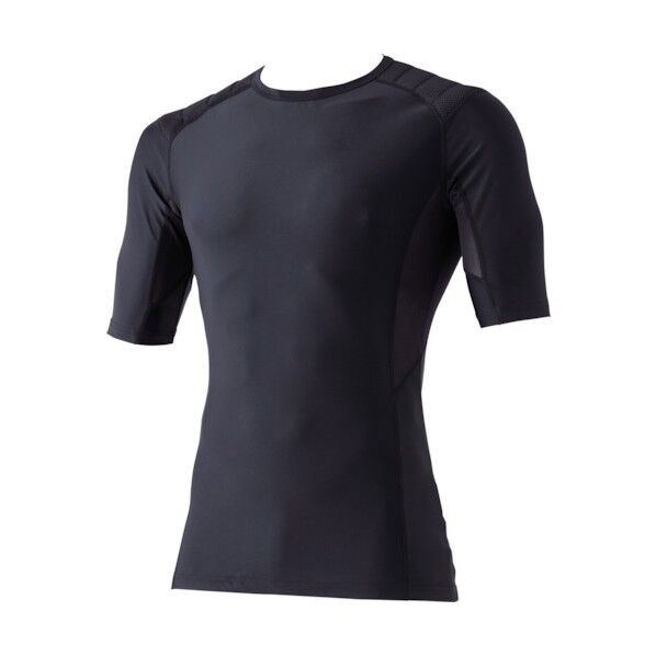 半袖コンプレッション(パッド付き) N・ブラック 3L 8691-814-3L 1点