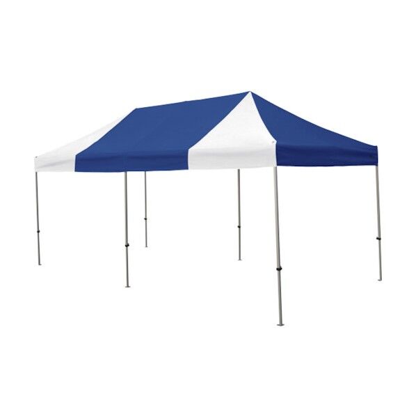 かんたんてんと 3.0m×6.0スチール&アルミ複合フレーム 青白 KA/8W-BW 1点