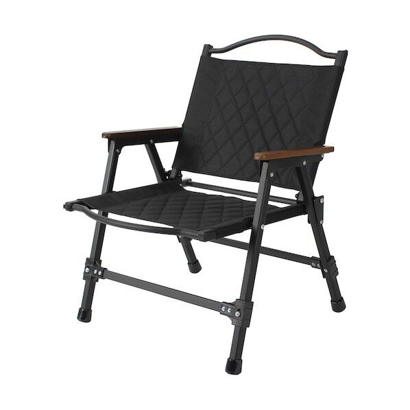 フォールディングチェア(難燃キルト生地)ブラック 89218 1点