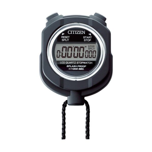 防滴型 ストップウォッチ 055(防雨タイプ(JIS防雨型)) 黒 75×60×19mm 8RDA55002 1個