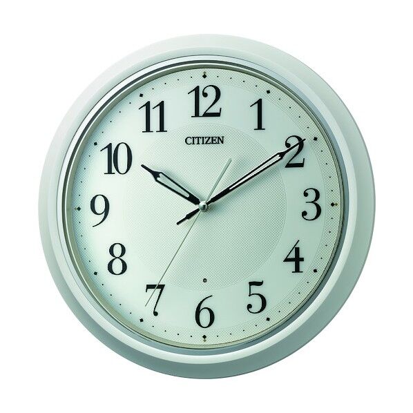 電波 壁掛け時計 連続秒針 白 φ330x45.8 8MY560-003 1個