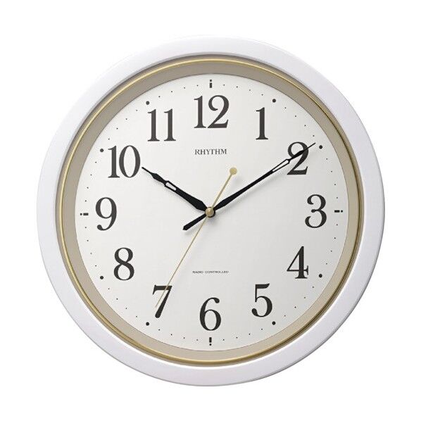 リズム リズム 電波 壁掛け時計 連続秒針 白 φ320x45 8MY564SR03 1個...