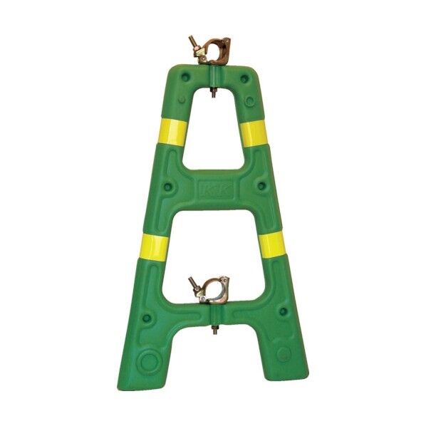 単管バリケード ブロースタンド(反射テープ付)グリーン 8Y2036 1点