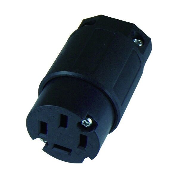 平刃形ナイロンコネクタボディ接地3P20A250V