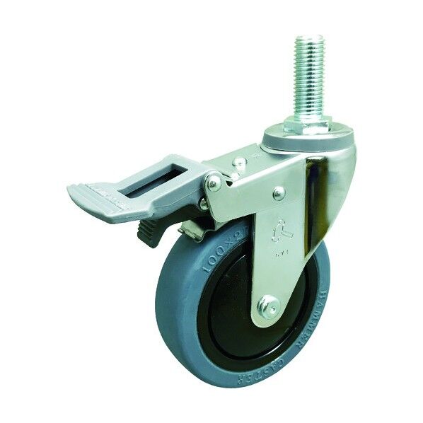 ねじ込み式キャスター 920EA (ナイロンホイールゴム車) 自在ストッパー付