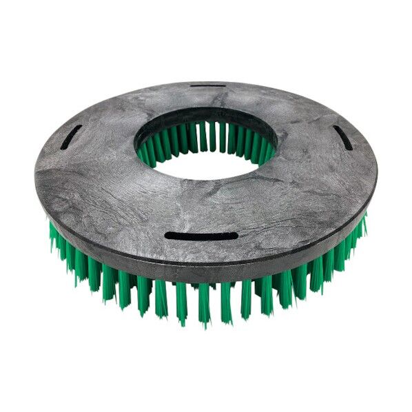 ポリッシャー用ナイロンシャンピングブラシ 14インチ 緑 (樹脂台) 925817 1点