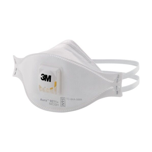 Aura 折りたたみ式防護マスク 9211+ N95