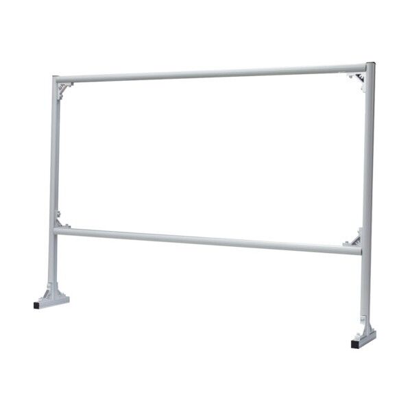 高透明不燃パーテーション スプラッシュシールド フレームタイプ 幅100cm高さ70cm開口20cm 930642 1点