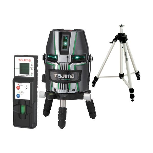 TJMデザイン(タジマ) レーザー墨出し器 ZERO GREENセンサー KJC 受光器・三脚セット ZEROG2L-KJCSET 1点...