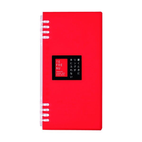 キングジム リングノ-ト テフレ-ヌ ハンディ 赤 9854TTEH-R 1個