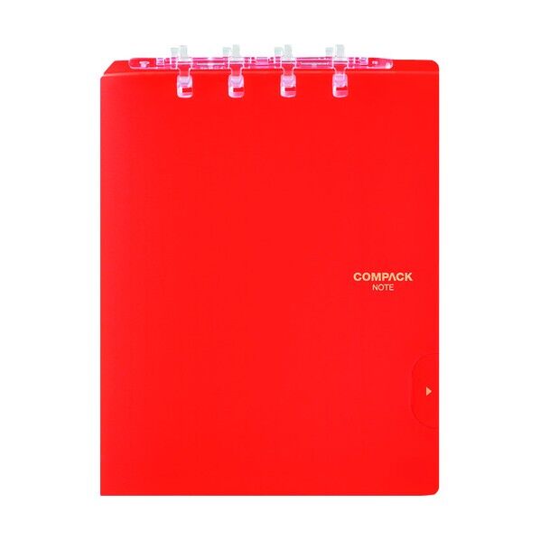 二つ折りリングノートコンパックノートA5 オレ 9954TY-OR 1点