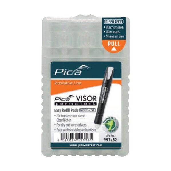 VISOR パーマネント マルチマーカー用替え 白 4本入り 99152 1点