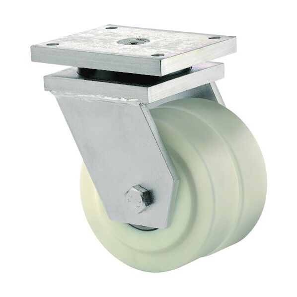 低床式超重荷重用双輪キャスター 強化ナイロン車