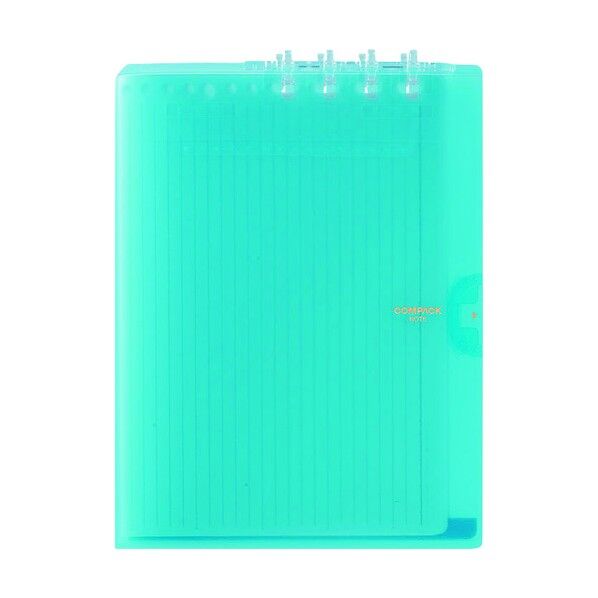 二つ折りリングノートコンパックノートA4 スル 9956TY-SB 1点