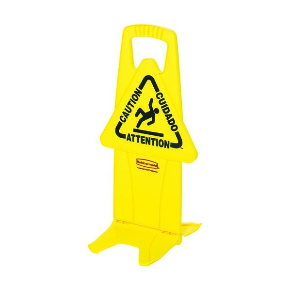 ラバーメイド　自立式セーフティーサイン　イエロー