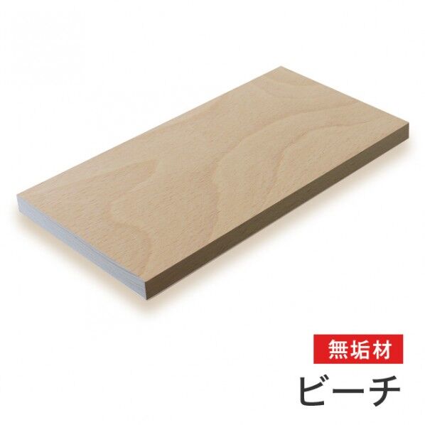ビーチ無垢材(サイズ:20×100×500mm) 20×100×500mm m028 1枚