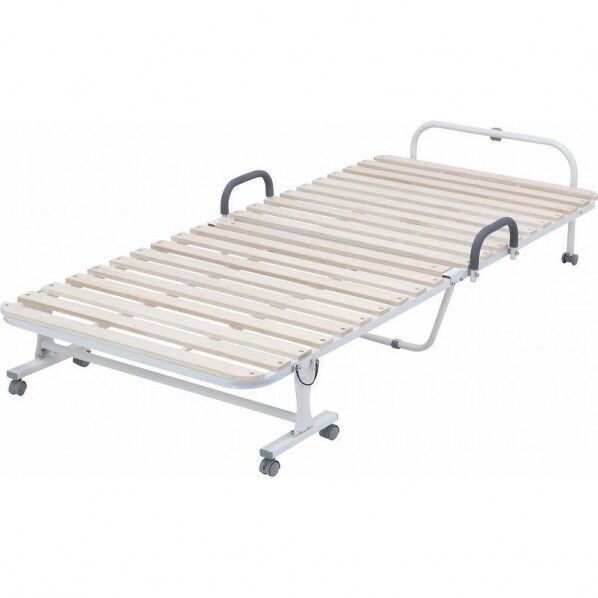 フジボウエキ ワンタッチスノコベッド(桐) 約幅975×奥行2080×高さ445mm ナチュラル/ホワイト 14741 1台...