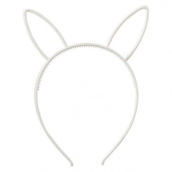 ウサギ耳付きカチューシャ ホワイト 18691 1個...