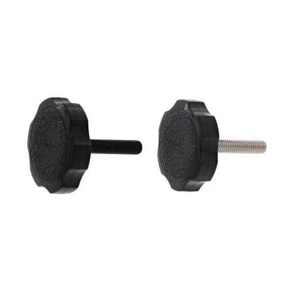 ステンレス サムスクリュ- (全ネジ 菊型 (黒38 8X50X50 A0-02-4160-0080-0500-00 25本