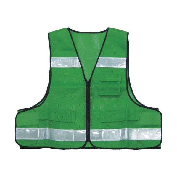 パトベストタイプI蛍光グリーン 368 x 295 x 33 mm A-0601-KG 1