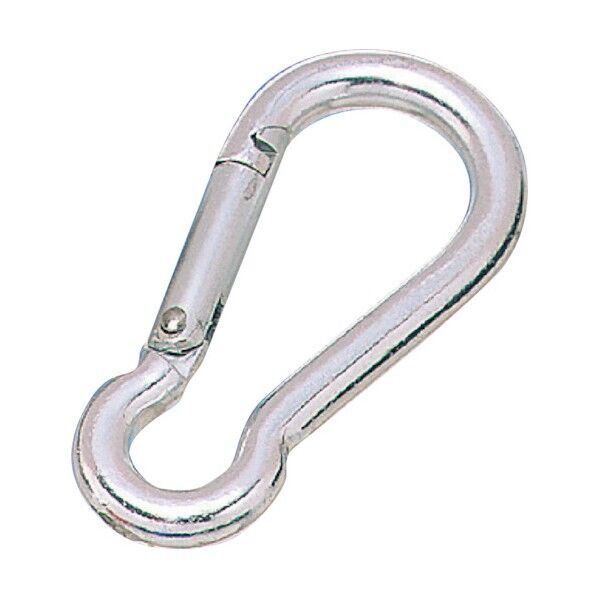 アルミスナップフック(シルバー) 線径6mm A-1029 1点