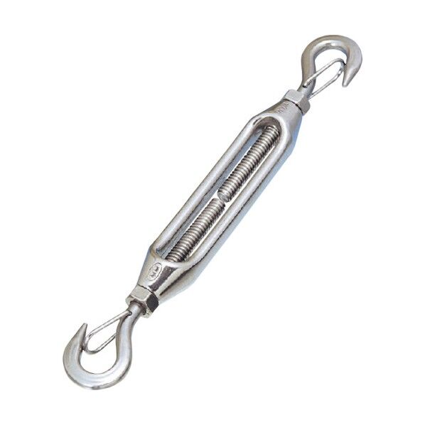 枠式ターンバックル(フック&フック)外れ止め付 捻子径3分 A-1354 1点