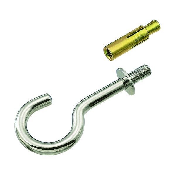 ステンレス 吊りフック カットアンカー付 フック長さ84mm A-1410 1点