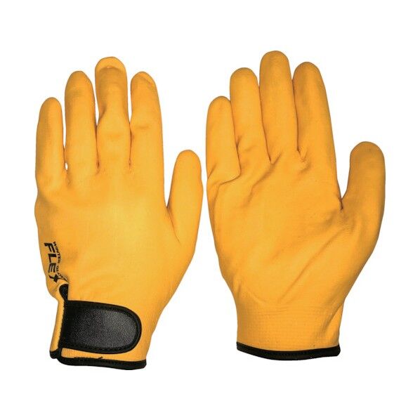 ニトリル防寒フレックス手袋 マジック イエロー M A-213 1個