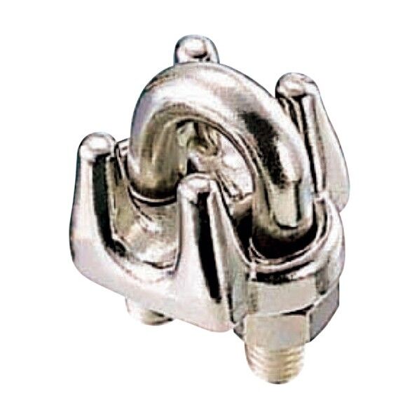 ステンレス ワイヤークリップSUS316 使用ロープ径6mm A-2434 1点