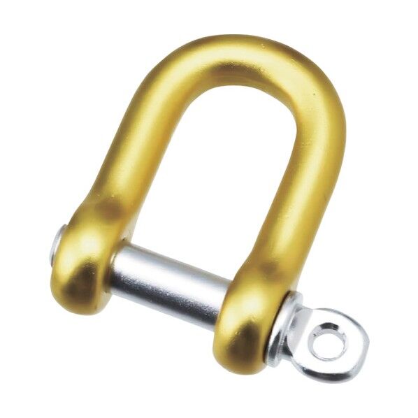 アルミシャックル(イエロー) 呼び6mm A-2523 1点