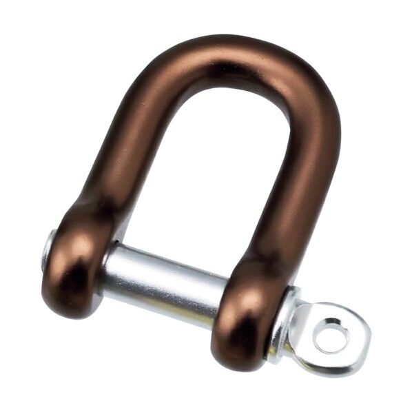アルミシャックル(ブラウン) 呼び6mm A-2524 1点