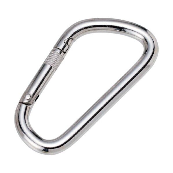 カラビナD型(環なし) SUS316 A-2639 1点