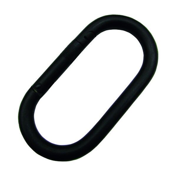 ステンレス カラビナ(環なし) 黒色塗装 線径10mm長さ90mm