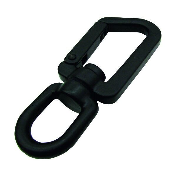 ステンレス スイベルスナップZ型 黒色塗装 線径6mm長さ97mm A-2851 1点