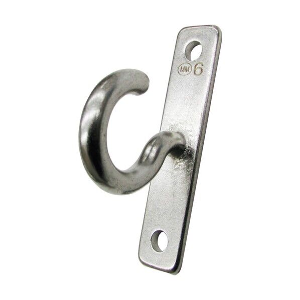 ステンレス プレートフック (ツイスト) 10mm×45mm A-2929 1点