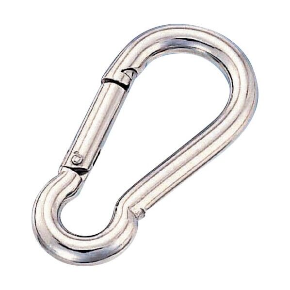 ステンレス スナップフックB型 SUS316 線径4mm 長さ40mm A-3058 1点