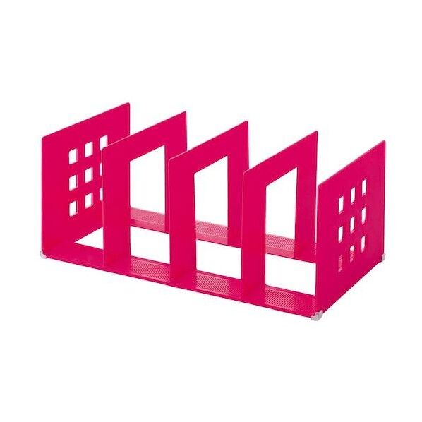 仕切ラック(2L) 赤 390×208×160mm A-7322-3 1個