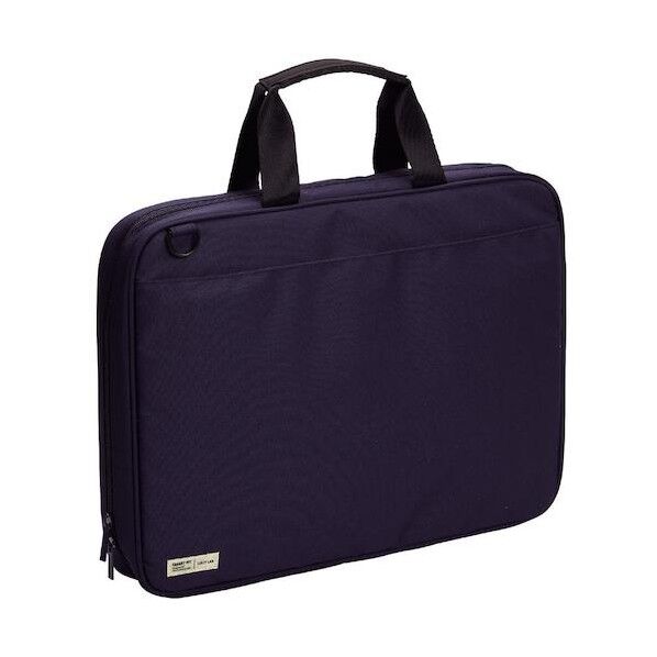 LIHIT LAB. SMART FIT キャリングバッグ(ワイドオープンタイプ) 390×60×290mm ネイビー A7581-11 1点