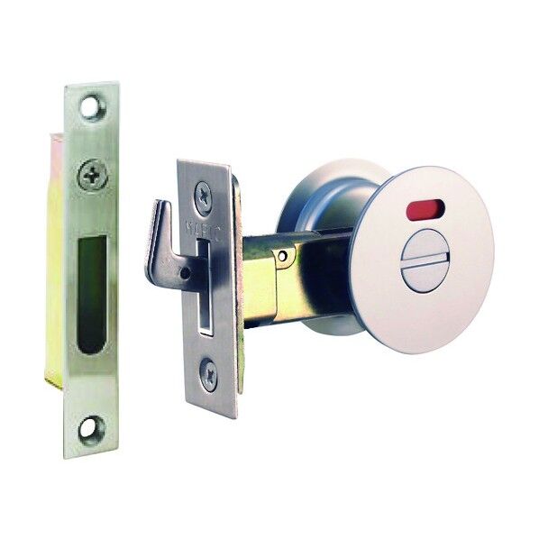 A-100 チューブラ引戸鎌錠シルバー表示錠B/S38 1個