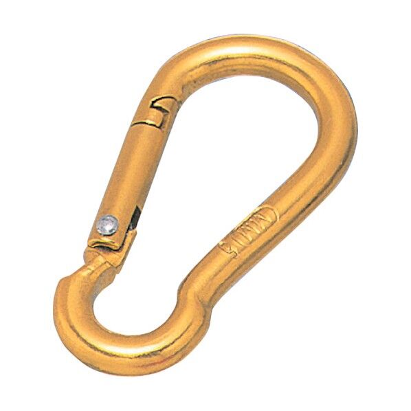 アルミスナップフック(ゴールド) 線径5mm A-668 1点