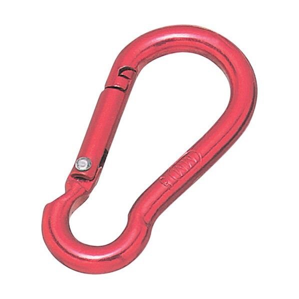 アルミスナップフック(レッド) 線径6mm A-677 1点