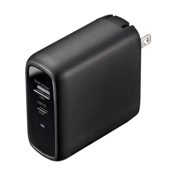 USB PD対応AC充電器(PD60W・GaN)