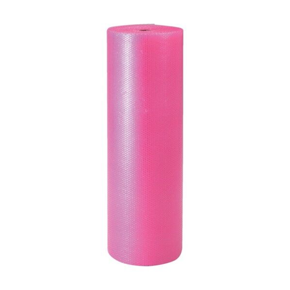 酒井化学工業 気泡緩衝材 エアーキャップ ロール品 ♯C70EP 4mm×1200mm×42m 帯電防止品 ピンク ACC70EPX1200X42M 1点