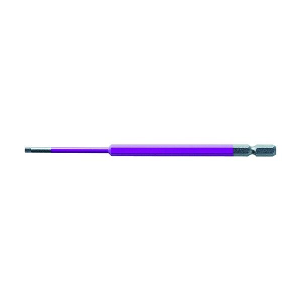 アネックス 六角レンチカラービット 3×150 赤紫 ACHX-3015 1点