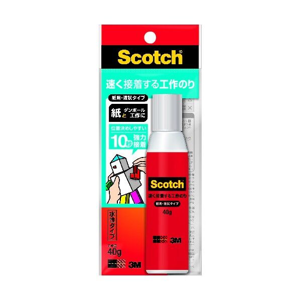 3M(スリーエム) スコッチR 速く接着する工作のり ACG-40 1個...