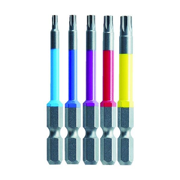 ヘクスローブカラービット (穴なし) セット(ビニールケース付)