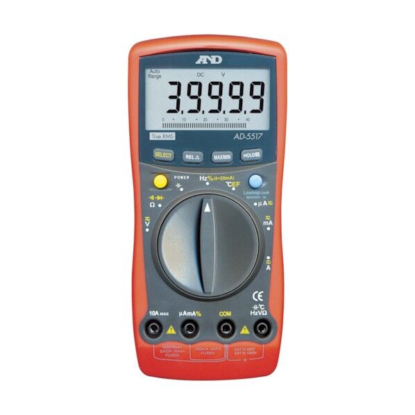 デジタルマルチメーター高分解能、高機能形温度測定 301 x 155 x 49 mm AD5517 1点