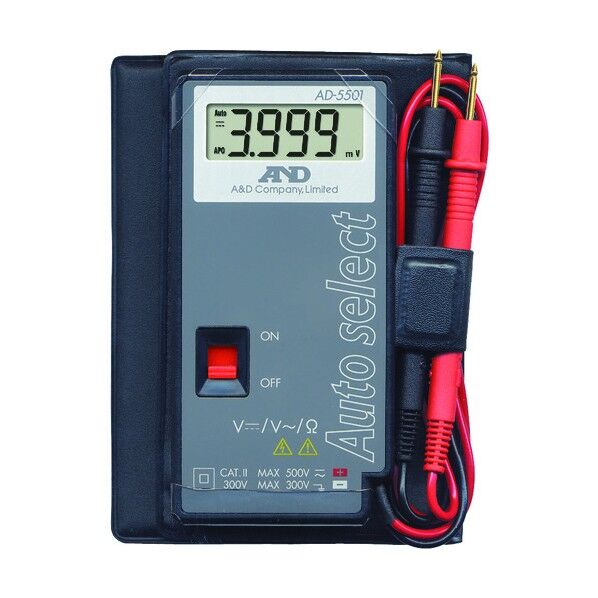 デジタルマルチメータ AD5501 一般 ISO 校正付 検査成績書+トレサビリティ体系図 AD5501-00A00 1点