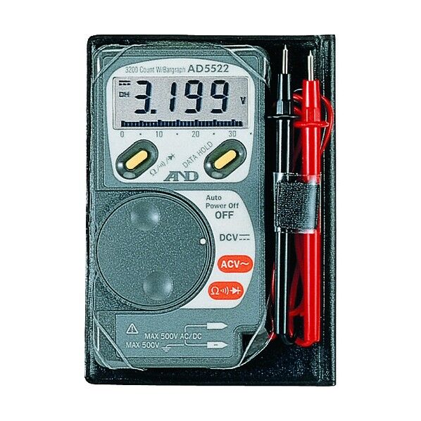 デジタルマルチメータ AD5522BL 一般 ISO 校正付 検査成績書+トレサビリティ体系図 AD5522BL-00A00 1点